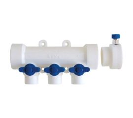 Коллекторы распределительные с запорными кранами