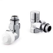 Набор термостатический для радиатора трехосевой Royal Thermo Design 1/2quot;М30х1,5 (Хром)