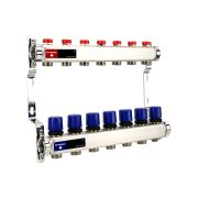 Группа коллекторная для отопления VARMEGA VM15507 ВР 1«, на 7 контуров 3/4» EK, нерж. сталь