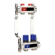 Группа коллекторная для отопления VARMEGA VM15502 ВР 1«, на 2 контура 3/4» EK, нерж. сталь