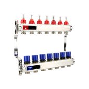 Группа коллекторная с расх. VARMEGA VM15107 ВР 1«, под 130 насос, на 7 конт. 3/4» EK, нерж. сталь