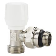 Клапан радиаторный VARMEGA 1/2« x 3/4»EK ручной, угловой с самоуплотняющимся полусгоном VM10012