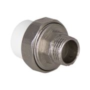 Муфта TEBO сер. PP-R комбин. разъемная (Американка) 50х1 1/2quot; НР O-ring (2/26), арт. 016022111