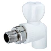 Кран РОСТерм PPR для радиатора угловой 25х3/4 НР