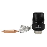 Головка термостатическая VARMEGA M30х1.5 выносной датчик ф14х84 черная VM11712