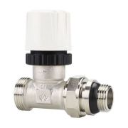 Клапан радиаторный VARMEGA 1/2« x 3/4»EK термостатический прямой с самоуплотняющимся полусгоном VM10