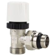 Клапан радиаторный VARMEGA 1/2« x 3/4» EK термостатический угловой с самоуплотняющимся полусгоном VM