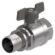 Кран шаровый Royal Thermo с аксиальным соединением ВР 20×3/4