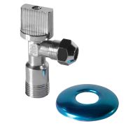Кран шаровый угловой Royal Thermo OPTIMAL для подкл. с/т приборов 1/2«х3/8»