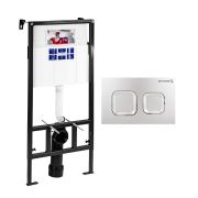 Инсталляция BETTOSERB SAVA FIX SLIM, клавиша смыва SMART, хром. глянец, SET40006473