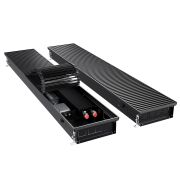 Конвектор внутрипольный Royal Thermo ATRIUM TURBO-90/250/2300-DG-U-BL