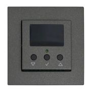 Терморегулятор комнатный Экосвет-200 для внутрипольных конвекторов с вентилятором, антрацит