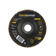 Круг зачистной лепестковый ЦИРКОНИЕВЫЙ 125х22, зерно 120, Hanskonner