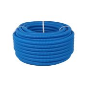 Труба VARMEGA гофрированная ПНД 23 мм для труб 16 мм, (50), синяя, VM58011