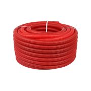 Труба VARMEGA гофрированная ПНД 23 мм для труб 16 мм, (50), красная, VM58111