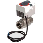 Кран шаровой латунный РИДАН AMZ 112 DN50 PN25 Kvs243 двухпозиционный, с электроприводом