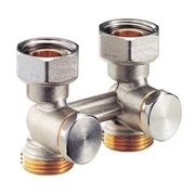 Узел нижнего подключения Giacomini прямой H-образный, 3/4quot;х3/4quot;, НР ЕК-НГ, R387X002