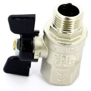 Кран BUGATTI НН 1/2quot; бабочка OREGON серия 327, полный проход