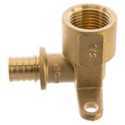 Уголок РОСТерм с настенным креплением 16х1/2, латунь