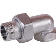 Угольник Giacomini с отводом, ВР 1/2