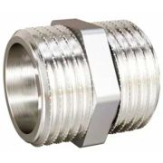 Ниппель прямой LD DN32 нр-нр, латунь никелированная