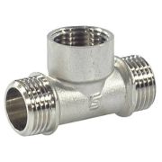 Тройник SantechSystems лат Ду15 р/м/р никель