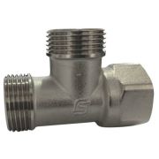 Тройник SantechSystems лат Ду15 р/р/м никель