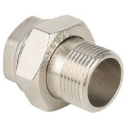 Соединитель Gappo прямой (Американка) ВР-НР никелированная 3/4