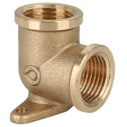 Угольник Gappo с креплением ВР-ВР латунный 1/2