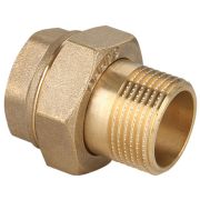Соединитель Gappo прямой (Американка) ВР-НР латунная 1/2