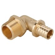 Угольник-переходник Gappo с наружной резьбой латунный 20-R 3/4