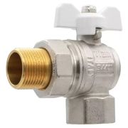 Кран VIEIR шаровый угловой с разьемным соединением (американка) 3/4