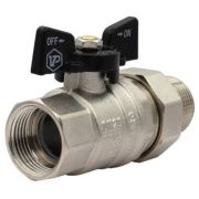 Кран VIEIR шаровый прямой с разьемн. соедин. (американка) 1/2