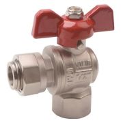 Кран VIEIR шаровый угловой с накидной гайкой 1/2