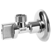 Кран VIEIR шаровый угловой 1/2«x1/2» хром. с отражалелем (120/1) VER54