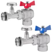 Комплект кранов VIEIR с полусгоном и термометром УГЛОВОЙ 1