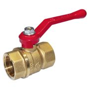 Кран шаровой ГАЛЛОП DN-25 СТАНДАРТ 220 рычаг красный, ВхВ, PN40