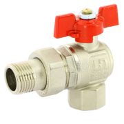 Кран угловой Uni-Fitt шаровой НВ 1/2