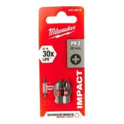 Насадка Milwaukee SHOCKWAVE PH2 25мм (упак_2) 4932430852