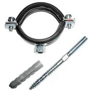 Хомут крепёжный 40 мм со шпилькой и дюбелем