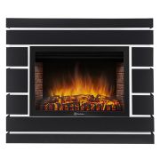 Каминокомплект: Очаг Electrolux EFP/P-2520LS N, портал Moderno 25 шпон черный дуб