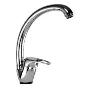 Смеситель АМУР д/кухни 40 мм «утка», п/гайку, S-хром, ТYE-2105 (10) Арт. BY 2010-02