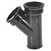 Тройник чуг канал б/н Ду50х50х45гр косой ГОСТ 6942-98