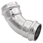 Уголок VIEIR 45 град. вн/вн нерж. сталь 22×22 VER-PRO (50/5)