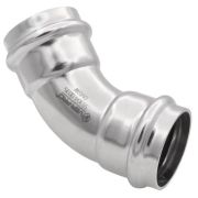 Уголок VIEIR 45 град. вн/вн нерж. сталь 15×15 VER-PRO (100/5)