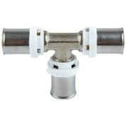 Тройник STI пресс латунь никель ДН 16