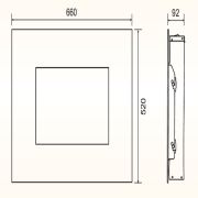 Комплект для настен.монтажа для электрокаминов Electrolux EFP/W-1250RC, EFP/W-1200RRC