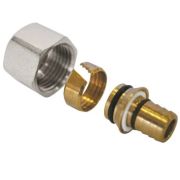 Фитинг AQUALINK коллекторный обжимной (евроконус) для полимерных труб 3/4