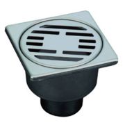 Трап VIEIR душевой с сухим затвором вертик. 100х100 мм VERA10S (40)