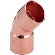 Полуотвод HAILIANG медный 45гр. двухраструбный, 15 мм (EN1254-1)(100/800)